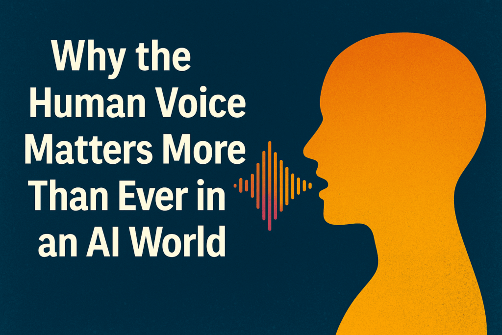 Baird Media blog article why the human voice matters more than ever in an ai world